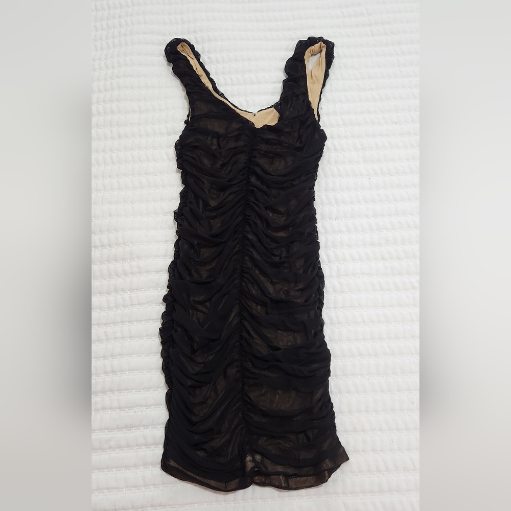 Hot Miami Styles Ruched Dress Size S